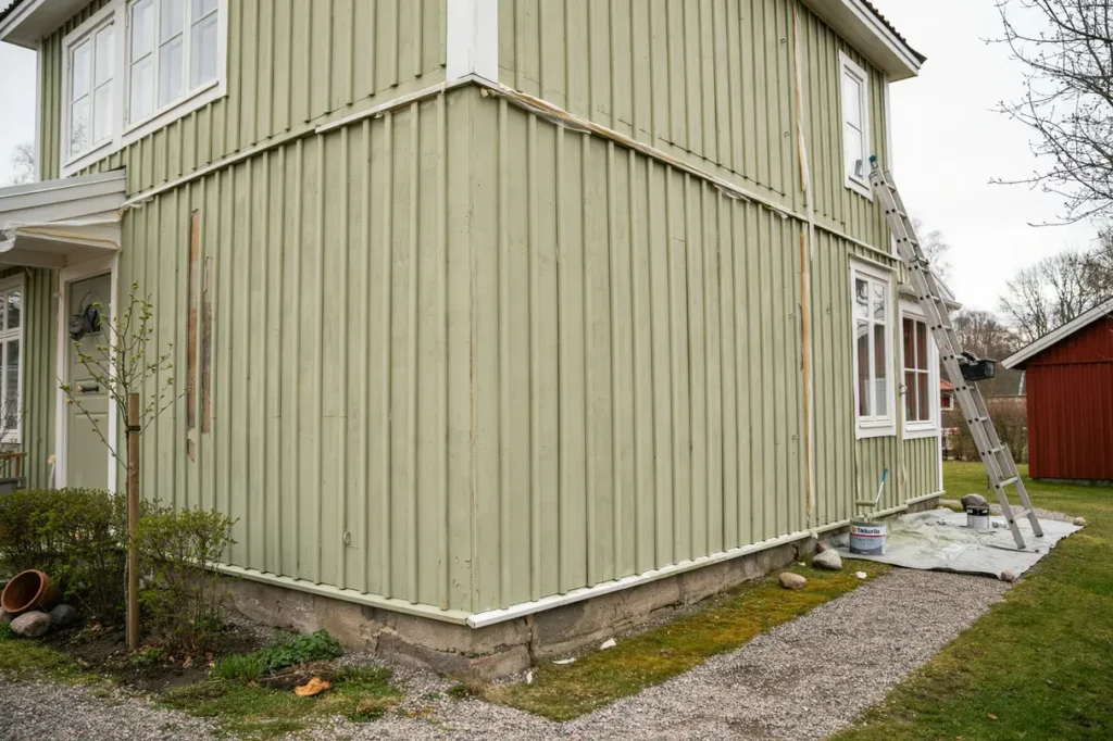 fasadm lning som h ller l ngre s skyddar du huset mot v der fukt och sprickor